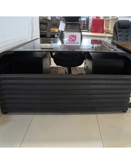 Table OKN KGOffice 8937-16 Black 1.6M [Clearance Sale Ex Display] Chandra karya 