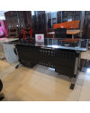 Office Table 8941-18 Black 1.8M [Clearance Sale Ex Display] Chandra karya