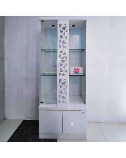 Display Cabinet NWM S66-2 White [Clearance Sale Ex Display] Chandra karya
