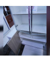 Book Cabinet OJB F9629-2 Grey Teak + White [Clearance Sale Ex Display] Chandra karya 2 Pt 