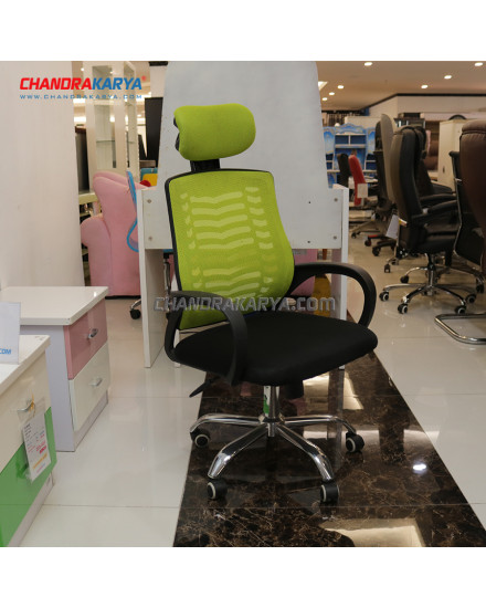 Office Chair KGYW 20 Light Green + Black [Clearance Sale Ex Display] Chandra karya