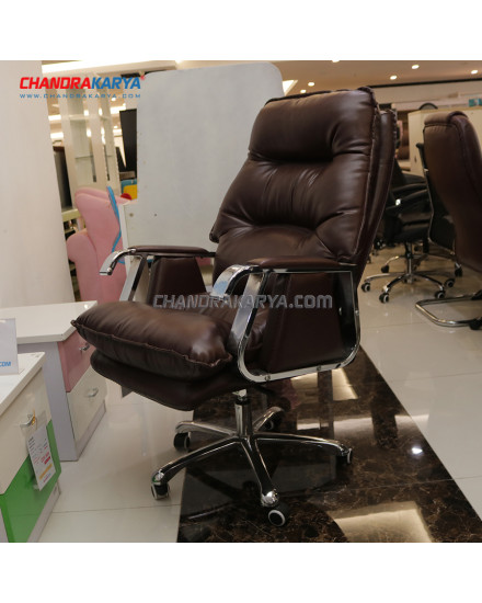 Office Chair A568 Brown Roda [Clearance Sale Ex Display] Chandra karya