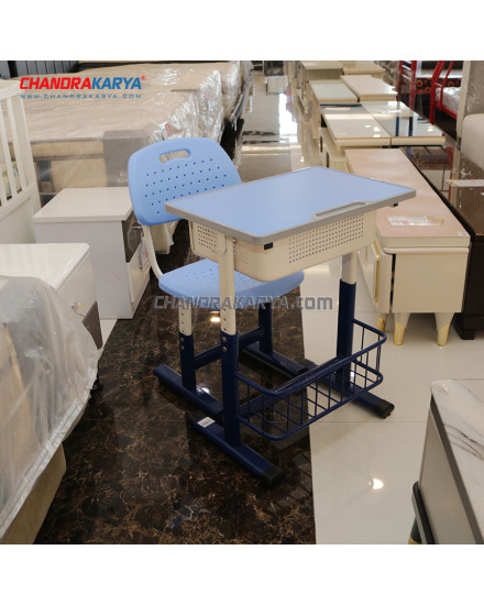 Children Desk Chair Delisha KT-3082 White+Blue [Clearance Sale Ex Display] Chandra karya