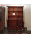 Book Cabinet K843 25 Walnut 3Pt [Clearance Sale Ex Display] Chandra karya
