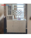 Wine Cabinet A88 White+Brown [Clearance Sale Ex Display] Chandra karya