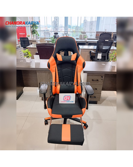 Gaming Chair Isadora 1018 BFR Orange Black [Clearance Sale Ex Display] Chandra karya