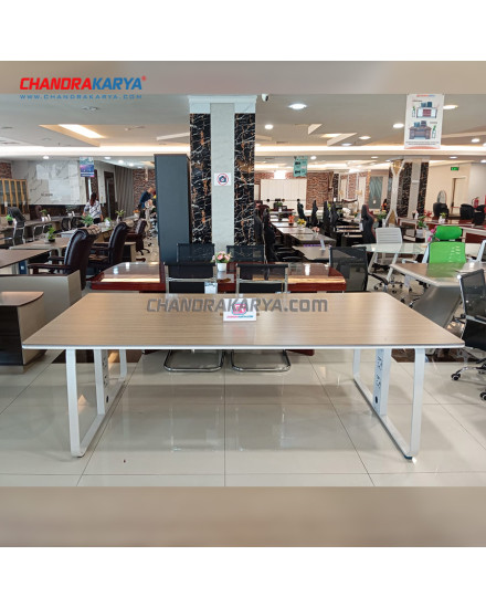 Meeting Table Hemire HC-1127 Grey Teak + White 2.4M [Clearance Sale Ex Display] Chandra karya