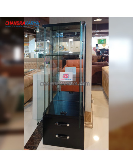 Display Cabinet 630 Black [Clearance Sale Ex Display] Chandra karya