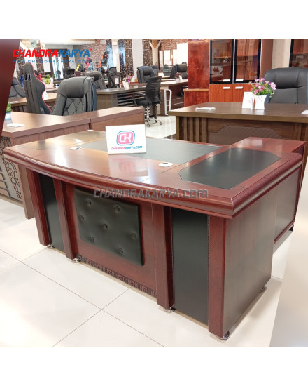 Office Table Chariz T2001-16 15 Cherry 1.6M + L Biro [Clearance Sale Ex Display] Chandra karya