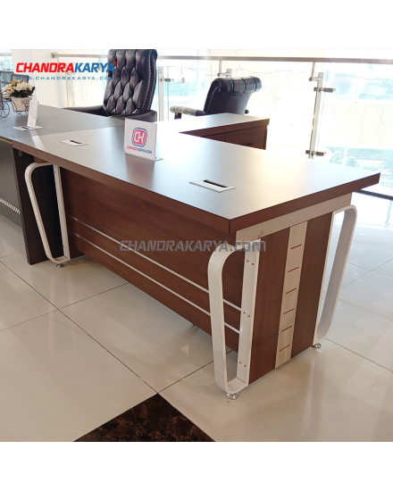 Office Table Elona M2001-16 J Mahogany 1.6M [Clearance Sale Ex Display] Chandra karya