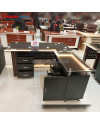 Office Table KG 8935-16 Black 1.6M [Clearance Sale Ex Display] Chandra karya