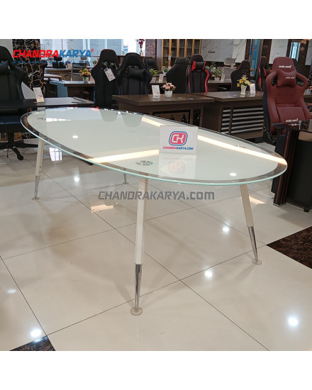 Meeting Table M008/1527 White 2.4M [Clearance Sale Ex Display] Chandra karya