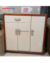 Shoes Cabinet Vemon 803 Brown + White [Clearance Sale Ex Display] Chandra karya
