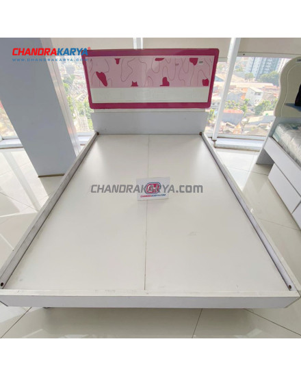 Bed 863 Pink White 120x190 [Clearance Sale Ex Display] Chandra karya