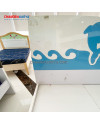 Bed Dolphine H602 Blue 120x190 [Clearance Sale Ex Display] Chandra karya
