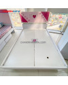 Bed H866 White+Pink 120x190 [Clearance Sale Ex Display] Chandra karya