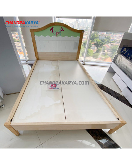 Bed Happy Green B10 White-Green 120x200 [Clearance Sale Ex Display] Chandra karya