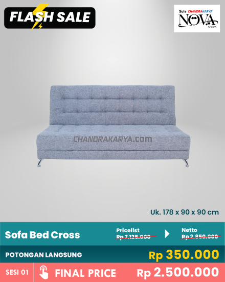 Sofa Bed Cross [Flash Sale] Chandra Karya 