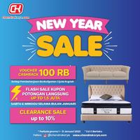 CHANDRA KARYA NEW YEAR SALE Rayakan tahun baru dengan suasana baru!Miliki Branded Springbed, Sofa dan Furniture incaran Anda dengan penawaran EXTRA MURAH dan diskon tambahan seperti :- CASHBACK VOUCHER RP 100.000 Setiap pembelanjaan berkelipatan Rp 3.000.000 - Flash Sale Kupon Potongan Langsung Up To 1,5 JUTA setiap Sabtu & Minggu Selama Januari 2022 - Clearance Sale Up To 10%*Periode promo 1 - 31 Januari 2022 *S&K Berlaku#chandrakaryaofficial #chandrakarya #chandrakaryafurniture #ckproduk #belidichandrakarya #chandrakaryapramuka